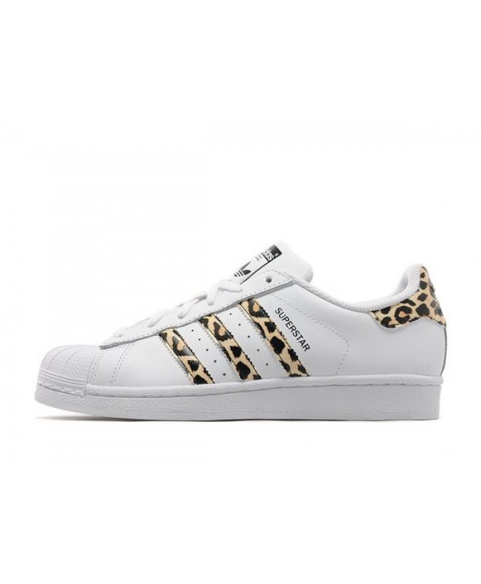 adidas superstar leopard white